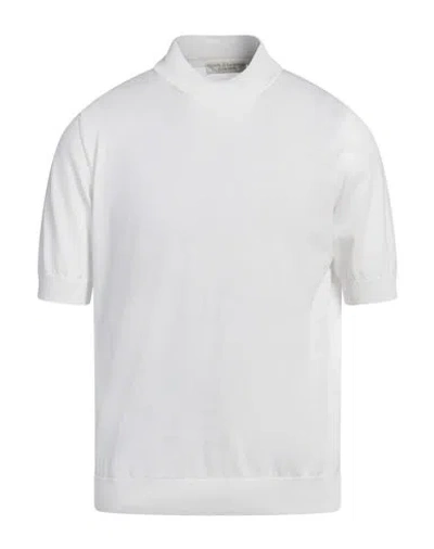 Filippo De Laurentiis Man Sweater White Size 42 Cotton In White