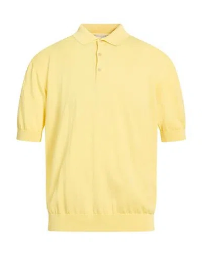 Filippo De Laurentiis Man Sweater Yellow Size 50 Cotton