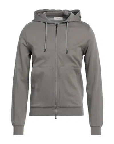 Filippo De Laurentiis Man Sweatshirt Military Green Size 42 Cotton, Polyamide