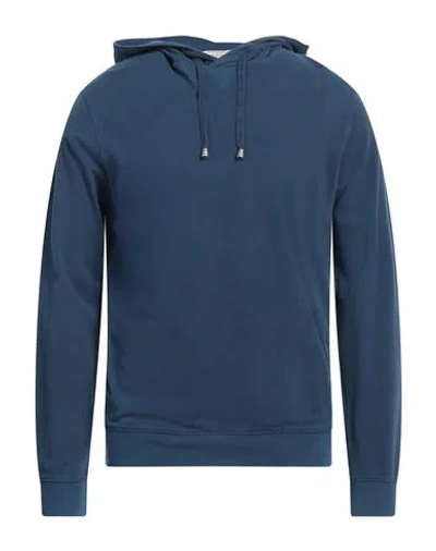 Filippo De Laurentiis Man Sweatshirt Navy Blue Size 38 Cotton In Navy Blue