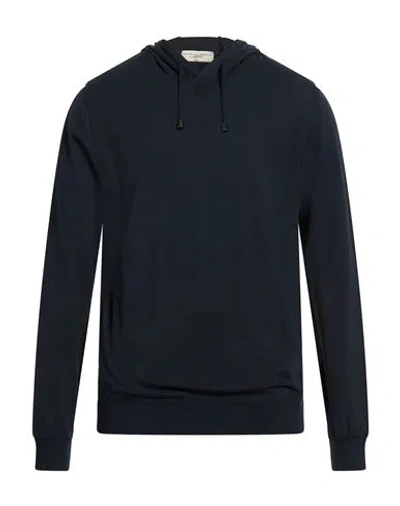 Filippo De Laurentiis Man Sweatshirt Navy Size 44 Cotton In Blue