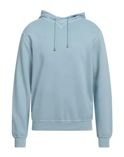 Filippo De Laurentiis Man Sweatshirt Sky Blue Size 40 Cotton