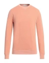 Filippo De Laurentiis Man T-shirt Apricot Size 44 Cotton In Orange