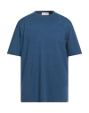 Filippo De Laurentiis Man T-shirt Blue Size 46 Cotton