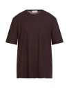 Filippo De Laurentiis Man T-shirt Burgundy Size 50 Cotton In Brown