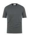 Filippo De Laurentiis Man T-shirt Charcoal Size 38 Cotton In Gray