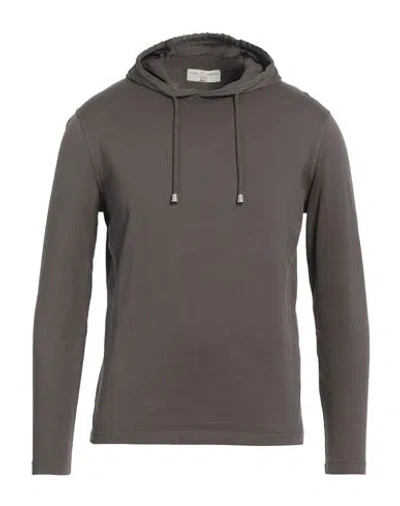 Filippo De Laurentiis Man T-shirt Dark Brown Size 40 Cotton In Brown