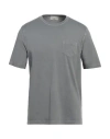 Filippo De Laurentiis Man T-shirt Grey Size 42 Cotton