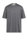 Filippo De Laurentiis Man T-shirt Grey Size 46 Cotton In Gray