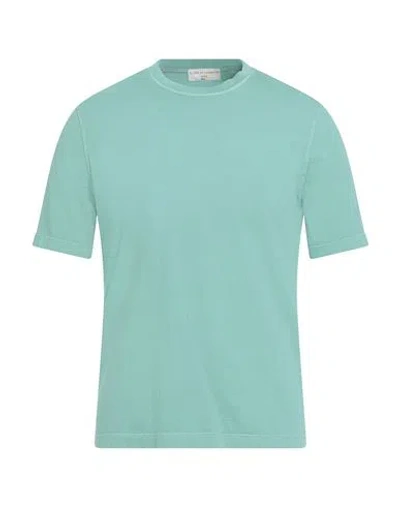 Filippo De Laurentiis Man T-shirt Light Green Size 38 Cotton