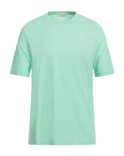 Filippo De Laurentiis Man T-shirt Light Green Size 42 Cotton