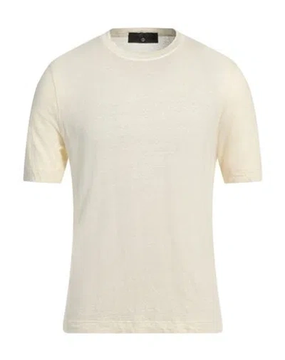 Filippo De Laurentiis Man T-shirt Pastel Yellow Size 42 Linen, Elastane In Yellow