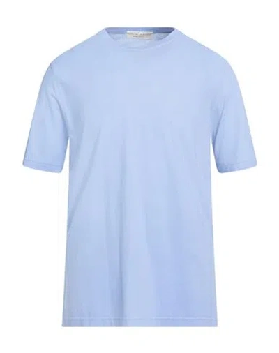 Filippo De Laurentiis Man T-shirt Lilac Size 44 Cotton In Blue