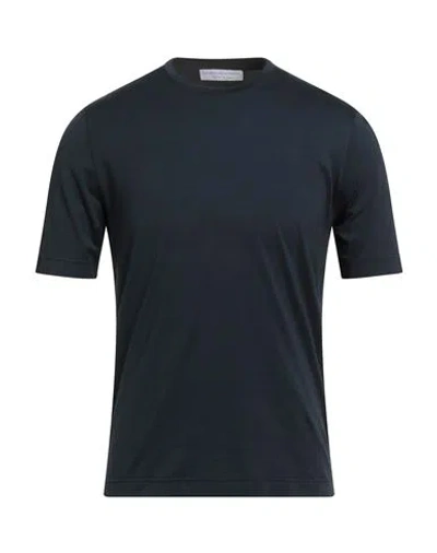 Filippo De Laurentiis Man T-shirt Midnight Blue Size 36 Cotton In Black