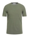 Filippo De Laurentiis Man T-shirt Military Green Size 36 Cotton