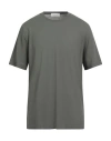 Filippo De Laurentiis Man T-shirt Military Green Size 46 Cotton