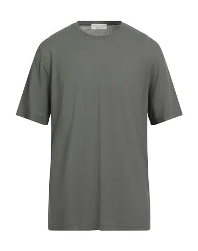Filippo De Laurentiis Man T-shirt Military Green Size 46 Cotton