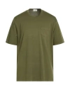Filippo De Laurentiis Man T-shirt Military Green Size 46 Cotton