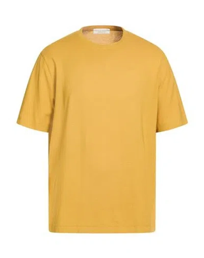 Filippo De Laurentiis Man T-shirt Mustard Size 42 Cotton In Yellow