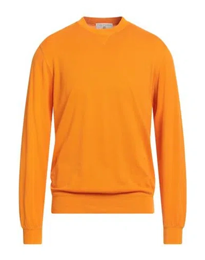 Filippo De Laurentiis Man T-shirt Orange Size 40 Cotton