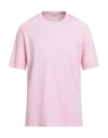 Filippo De Laurentiis Man T-shirt Pink Size 44 Cotton
