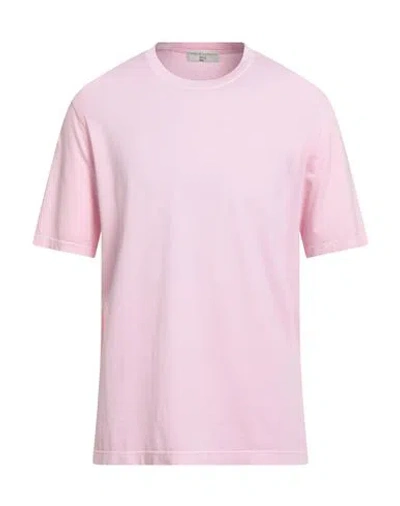 Filippo De Laurentiis Man T-shirt Pink Size 44 Cotton