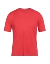 Filippo De Laurentiis Man T-shirt Red Size 46 Cotton