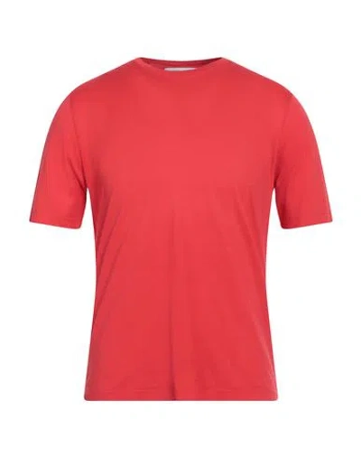 Filippo De Laurentiis Man T-shirt Red Size 46 Cotton