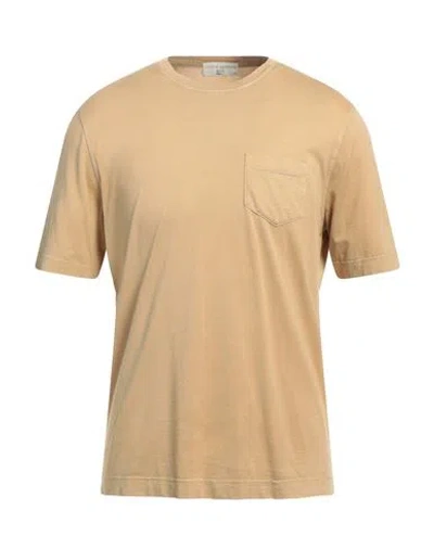Filippo De Laurentiis Man T-shirt Sand Size 38 Cotton In Beige