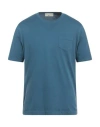 Filippo De Laurentiis Man T-shirt Slate Blue Size 42 Cotton
