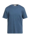 Filippo De Laurentiis Man T-shirt Slate Blue Size 42 Cotton In Blue