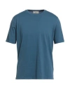 Filippo De Laurentiis Man T-shirt Slate Blue Size 44 Cotton