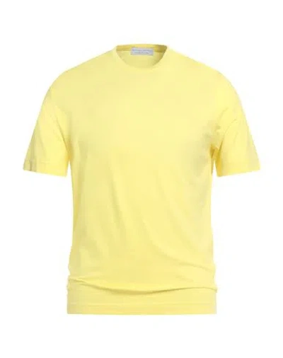 Filippo De Laurentiis Man T-shirt Yellow Size 36 Cotton