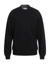Filippo De Laurentiis Man Turtleneck Black Size 46 Merino Wool In Black