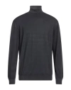 Filippo De Laurentiis Man Turtleneck Black Size 48 Merino Wool