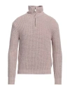 Filippo De Laurentiis Man Turtleneck Blush Size 42 Cotton, Polyamide