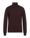 Filippo De Laurentiis Man Turtleneck Burgundy Size 42 Merino Wool In Red