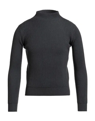 Filippo De Laurentiis Man Turtleneck Charcoal Size 34 Merino Wool In Blue