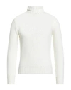 Filippo De Laurentiis Man Turtleneck Cream Size 46 Merino Wool In White