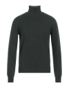 Filippo De Laurentiis Man Turtleneck Dark Green Size 50 Merino Wool, Cashmere