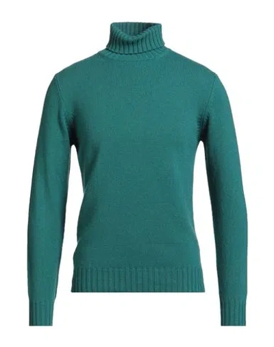 Filippo De Laurentiis Man Turtleneck Emerald Green Size 44 Cashmere