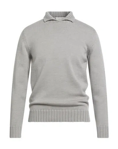 Filippo De Laurentiis Man Turtleneck Grey Size 40 Merino Wool In Gray