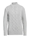 Filippo De Laurentiis Man Turtleneck Grey Size 44 Merino Wool