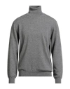 Filippo De Laurentiis Man Turtleneck Grey Size 48 Cashmere In Gray