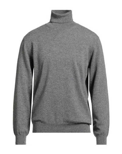 Filippo De Laurentiis Man Turtleneck Grey Size 48 Cashmere In Gray