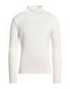 Filippo De Laurentiis Man Turtleneck Ivory Size 38 Merino Wool In White