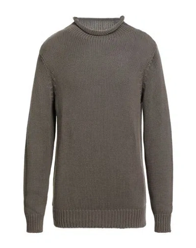 Filippo De Laurentiis Man Turtleneck Khaki Size 42 Merino Wool In Brown