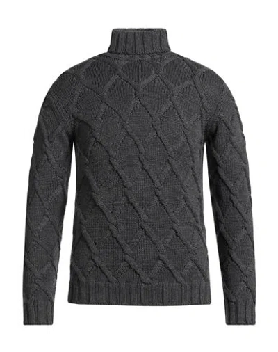 Filippo De Laurentiis Man Turtleneck Lead Size 38 Virgin Wool In Gray