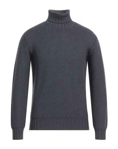 Filippo De Laurentiis Man Turtleneck Lead Size 40 Merino Wool In Black