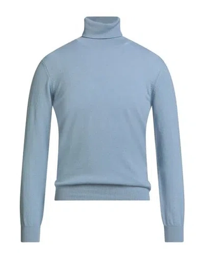 Filippo De Laurentiis Man Turtleneck Light Blue Size 36 Cashmere